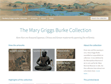 Tablet Screenshot of burkecollection.org